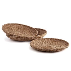 seagrass round trays set of 3