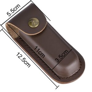 2024 Multi Tool Leather Knife Sheath Folding Pocket Pouch Holster for 5/4.75" Folding Multi-Tool