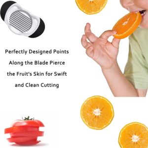 PCTC Tomato Slicer, Stainless steel tomato slicer, Vegetable Slicer,10 Sharp Blades Tomato Slicer Tool, Easy Grip Handle Lightnweight Kitchen Tool, Time-Saving Tomato Cutter