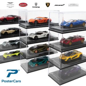 PosterCars 1:64 Scale Aston Martin Valkyrie Skyfall Silver Hypercar League Collection No.11