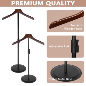 KORETECH 2 Pack Shirt Display 35" Height Adjustable Shoulder Stand Shirt Rack, T Shirt Display Stand for Shops, Steaming Clothes Holder, Black