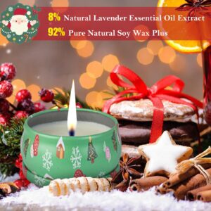 12 PCS Christmas Scented Candles Gifts for Women, Soy Wax Candles with Essential Oils Aromatherapy Candles for Home Scented, Stress Relief, Bath,Yoga, Christmas Thanksgiving Gift