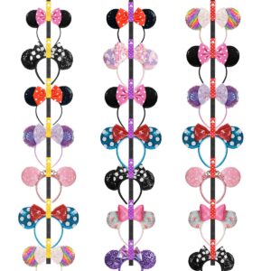 Gocasmus 3Pcs Ear Headband Holders - Wall Mounted Organizers for Displaying Mickey Mouse Ear