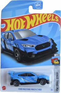 hot wheels ford mustang mach e 1400, hw drag strip 2/10 [blue] 81/250