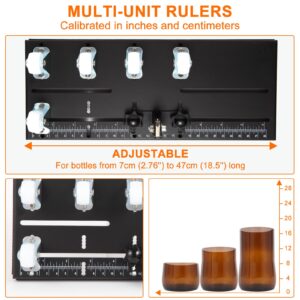 MiiMoo Glass Bottle Cutter, Upgraded Dual-Baffle Glass Cutter Kit for Cutting Round, Square Bottles and Bottlenecks, Suitable for Bottles of Wine, Beer, Whiskey, Champagne