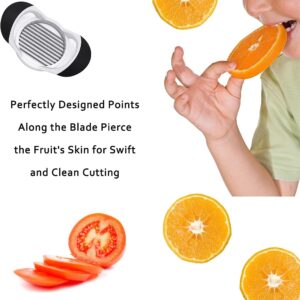 PCTC Tomato Slicer, Stainless steel tomato slicer, Vegetable Slicer,10 Sharp Blades Tomato Slicer Tool, Easy Grip Handle Lightnweight Kitchen Tool, Time-Saving Tomato Cutter