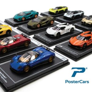 PosterCars 1:64 Scale McLaren P1 Lantana Purple Hypercar League Collection No.4