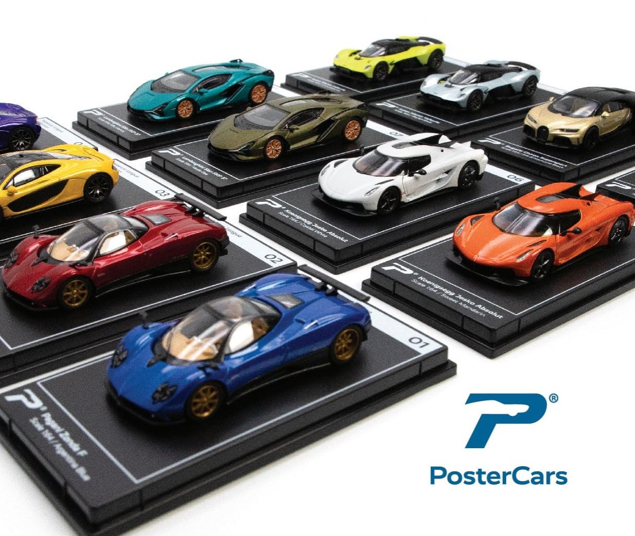 PosterCars 1:64 Scale McLaren P1 Lantana Purple Hypercar League Collection No.4