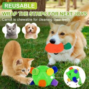 TWOPER Dog Toys Interactive Snuffle Ball and Puzzle Toy for Any Size Dogs, Encourages Natural Foraging Skills, Slow Feeding Dog Enrichment Toys for Training and Stress Relief, Machine Washable