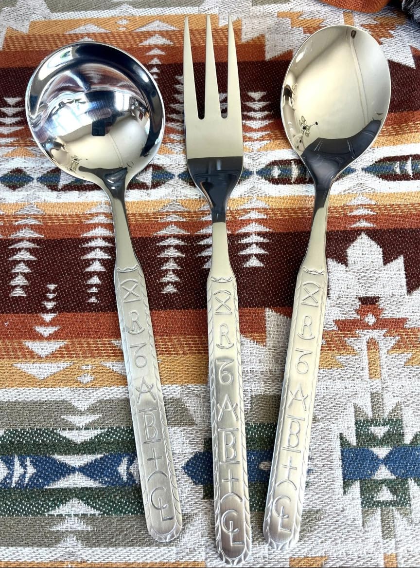 Ranch Brands Stainless Silverware Serving Set (3 Piece) by Cowboy Living