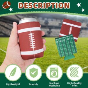 LFZHAN Football Party Decorations,12 Pcs Can Sleeves Neoprene Insulator For Super Bowl Game Day Decorations And Gifts