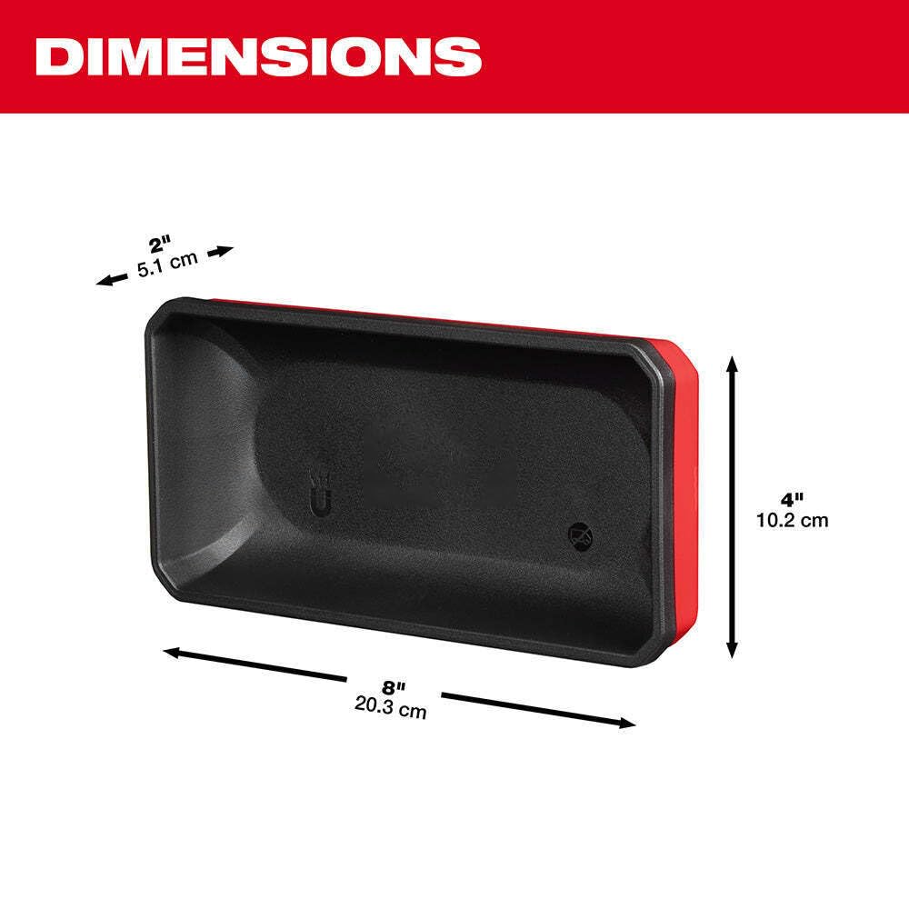 SAclI Fits Milwaukee 48-22-8071 PACKOUT Large Magnetic Wall Mounted Bin