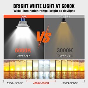 VEVOR LED Barn Light, 50W 5500LM, Ultra Brightness 6000K Daylight, Dusk to Dawn Area Lights, Outdoor Security Flood Lighting, IP65 Waterproof for Outside Yard Street Garage Shed Patio, Wall/Pole Mount