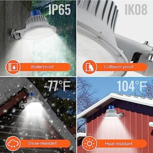 VEVOR LED Barn Light, 50W 5500LM, Ultra Brightness 6000K Daylight, Dusk to Dawn Area Lights, Outdoor Security Flood Lighting, IP65 Waterproof for Outside Yard Street Garage Shed Patio, Wall/Pole Mount