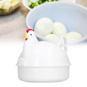 Egg Cooker, Egg Cooker 4 Eggs Chicken Shaped Heat Resistant Microwave Eggs Boiler for Home Kitchen