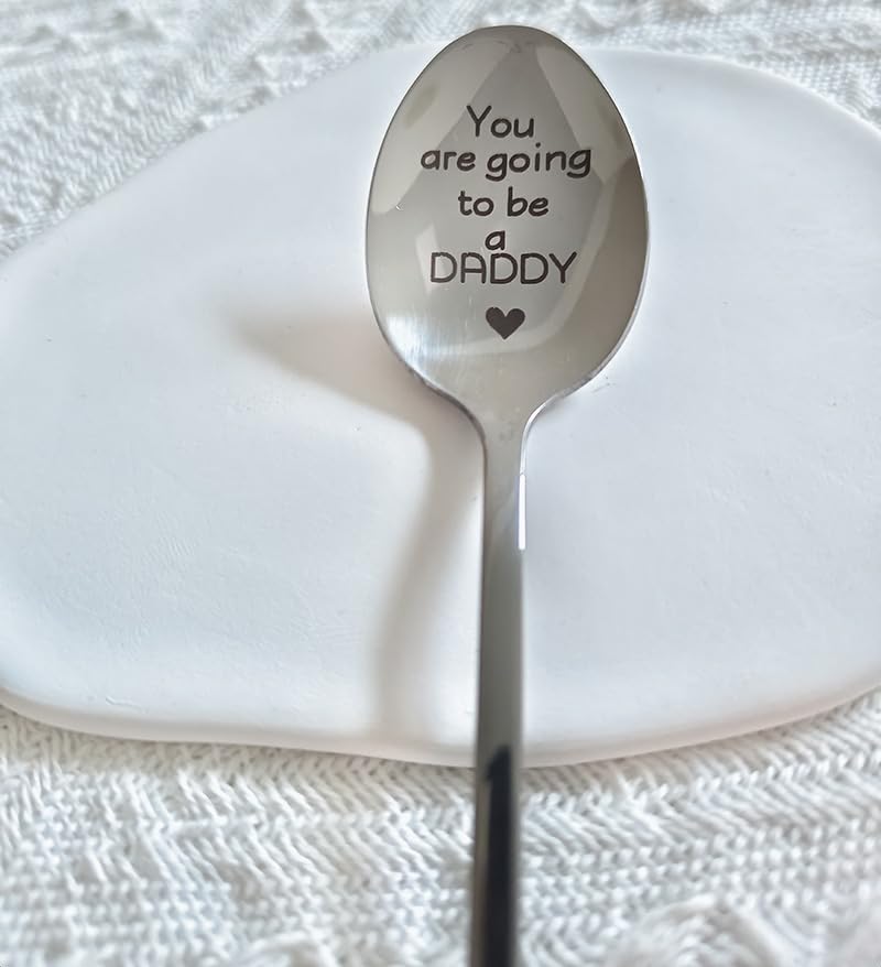 Baby Pregnancy Announcement Gifts for Dad Father You Are Going to Be a Daddy Spoon for New Dad Gift Coffee Tea Spoons for New Father Gifts Dad Daddy to Be Gifts Engraved Spoon