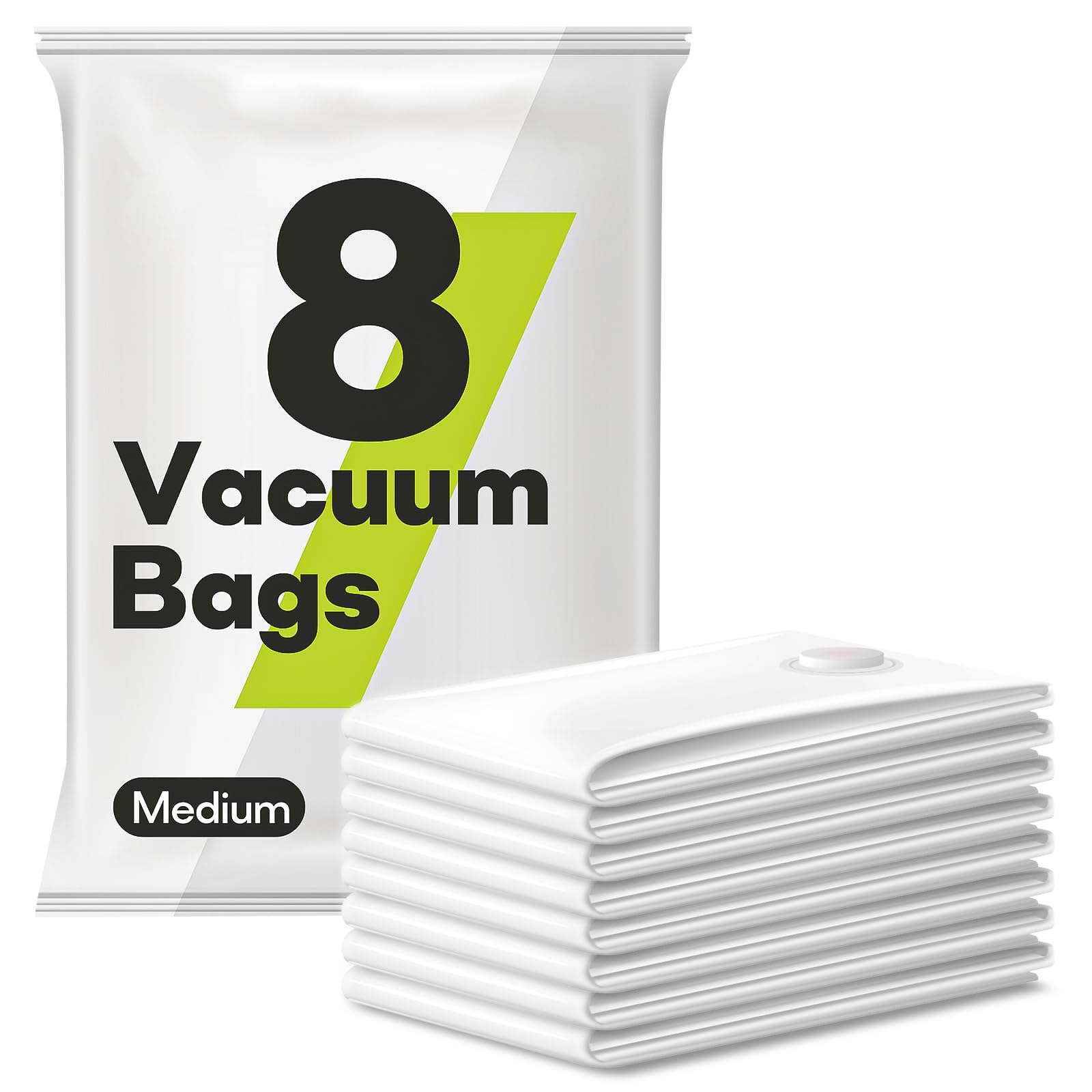 VMstr 8 Travel Vacuum Bags for Storage(19.7 * 27.5"), Vacuum Sealed Bags for Clothes and Clothing