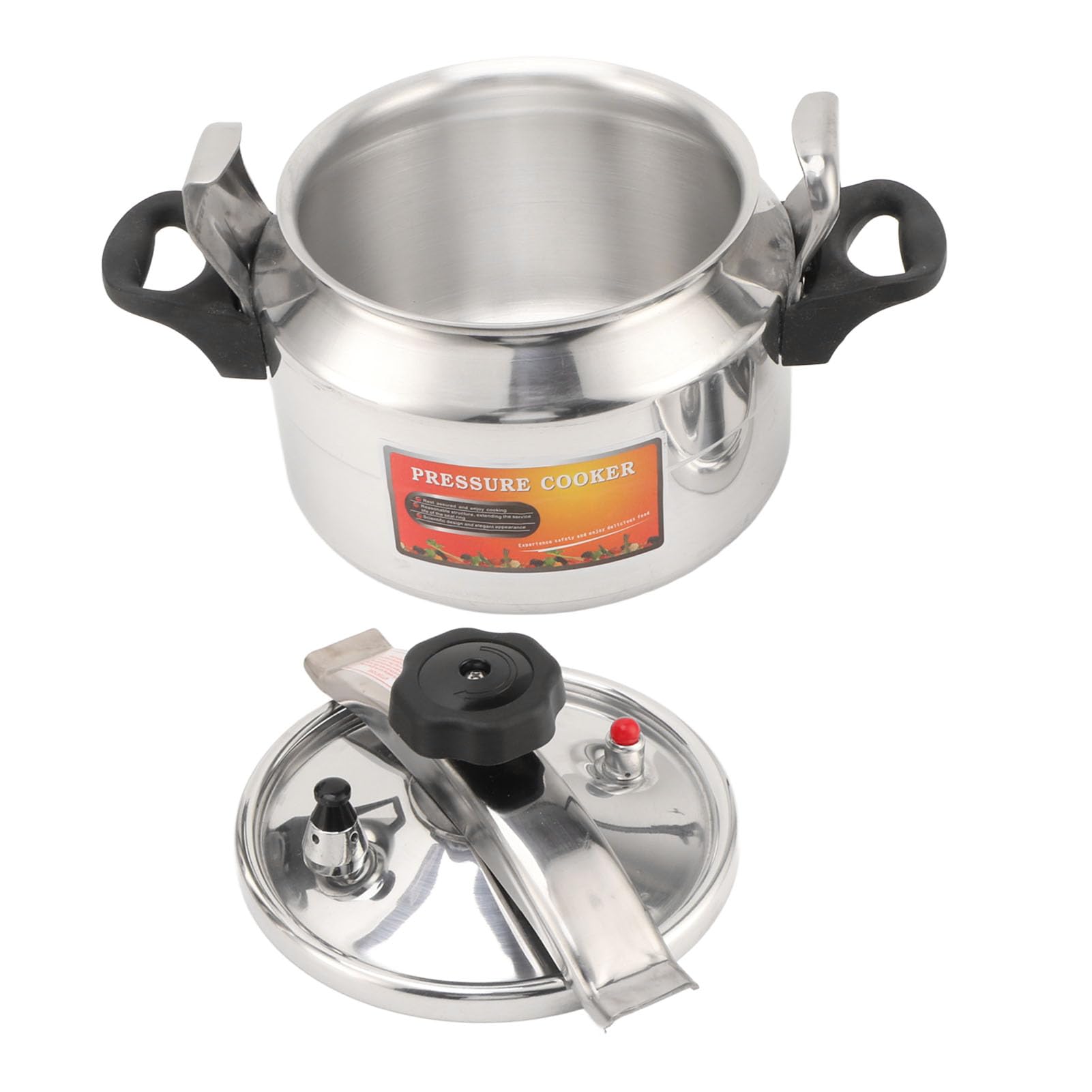 Pressure Cooker, 3/4 / 5 Liters Aluminum Explosion Proof Pressure Canner for Home and Commercial Use, with Easy Opening & Closing Lid for Gas, Electric, or Stoves ()