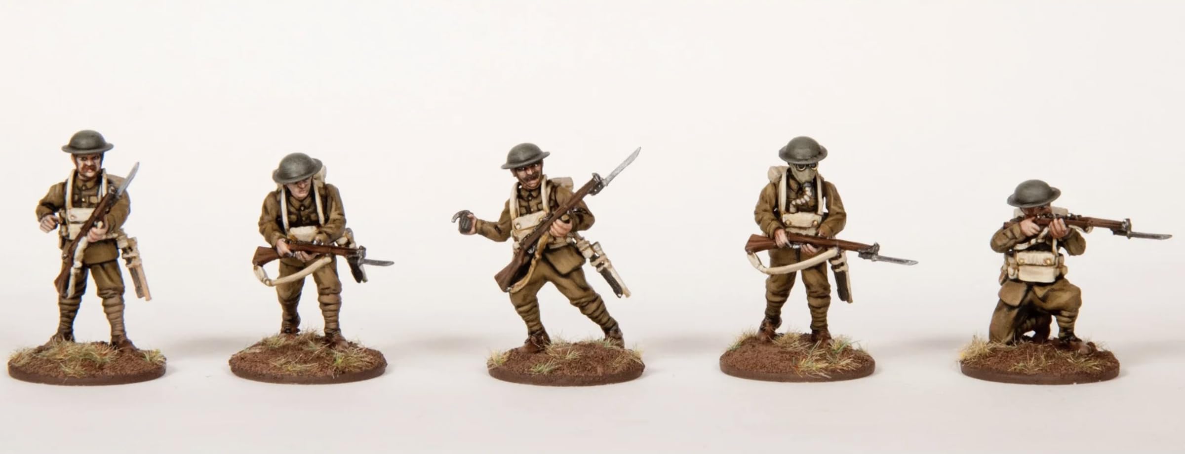 The Great War - British Infantry 1916-18 (30 Figures) Multi-Part Hard Plastic 28MM Figures