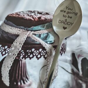 Baby Pregnancy Announcement Gifts for Dad Father You Are Going to Be a Daddy Spoon for New Dad Gift Coffee Tea Spoons for New Father Gifts Dad Daddy to Be Gifts Engraved Spoon