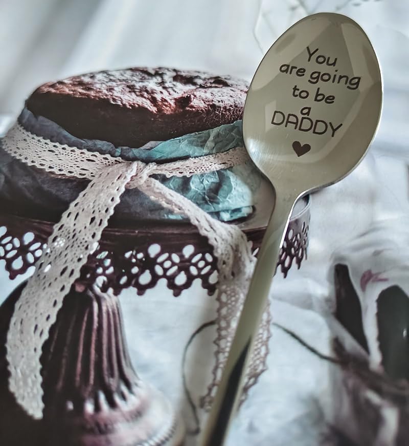 Baby Pregnancy Announcement Gifts for Dad Father You Are Going to Be a Daddy Spoon for New Dad Gift Coffee Tea Spoons for New Father Gifts Dad Daddy to Be Gifts Engraved Spoon