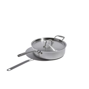 heritage steel x eater 4 quart sauté pan | made in usa | 5-ply fully clad stainless steel saute pan | stay cool handle | non toxic induction pan