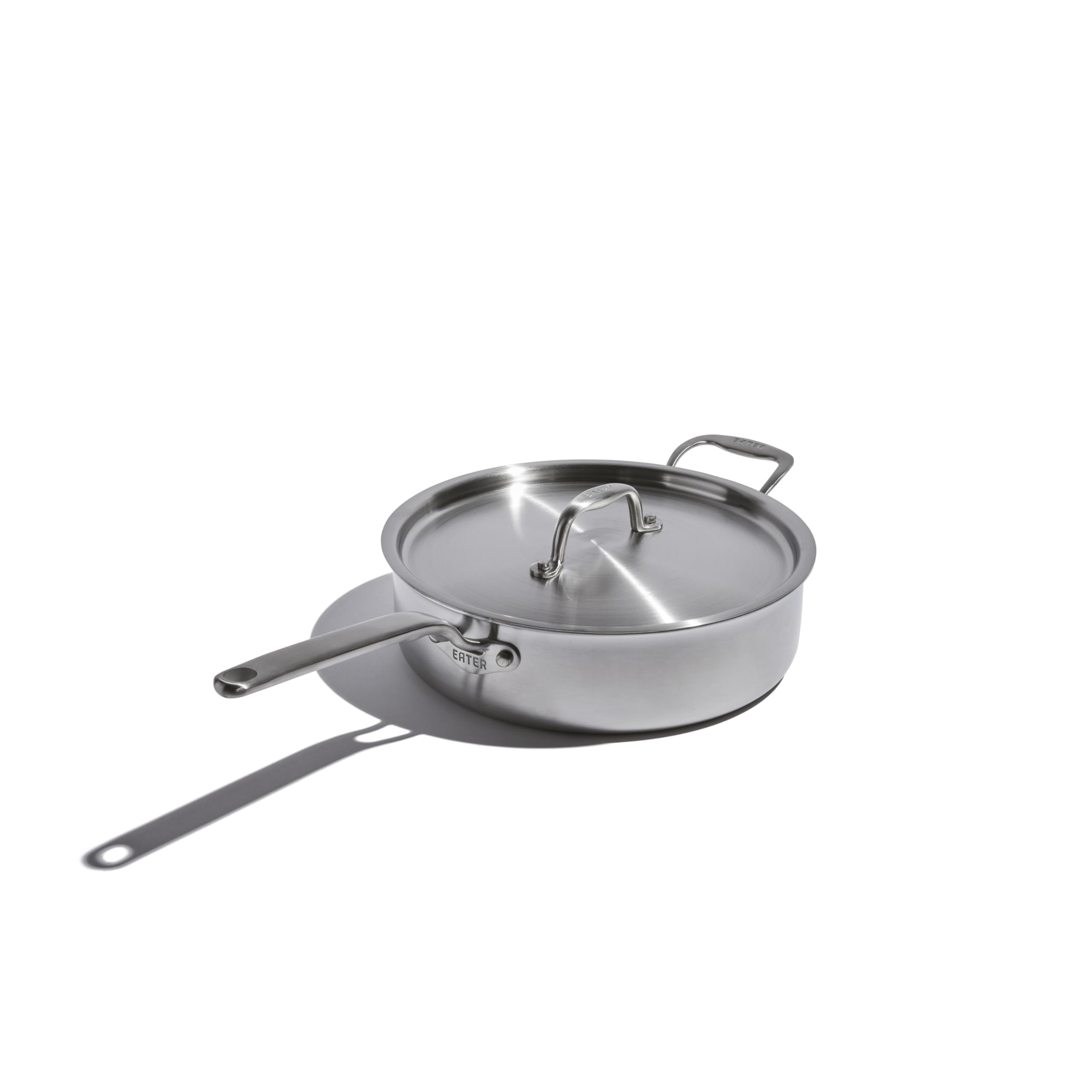 Heritage Steel x Eater 4 Quart Sauté Pan | Made in USA | 5-Ply Fully Clad Stainless Steel Saute Pan | Stay Cool Handle | Non Toxic Induction Pan