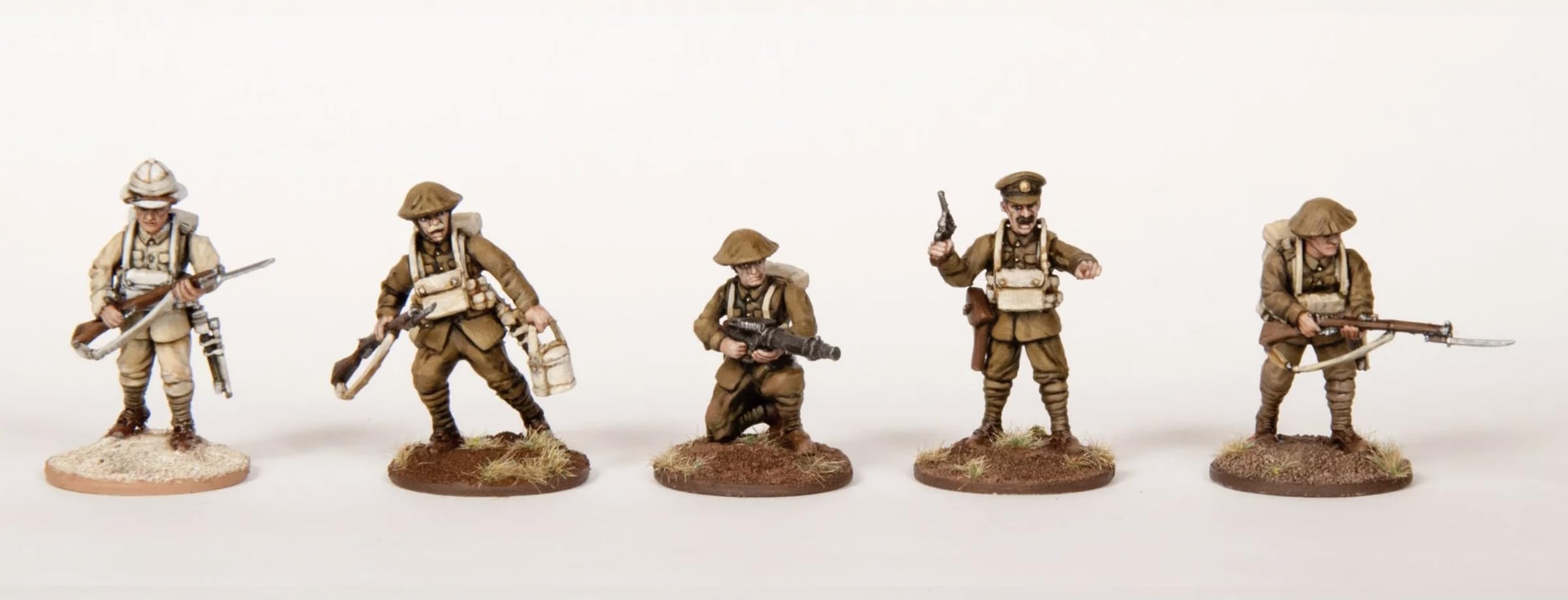 The Great War - British Infantry 1916-18 (30 Figures) Multi-Part Hard Plastic 28MM Figures