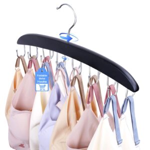 1pc bra-hanger-space-saving for closet, tank-top-hanger stackable with 360°rotating hook,closet-organizer and storage hold up 14 bras-camisoles-ties-swimsuits-strappy-dress