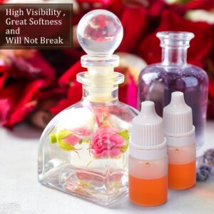 Maxcheck 400 Pieces 5ml Plastic Dropper Bottle Mini Squeeze Bottle with Caps Small Portable Mini Eye Dropper Bottle Clear Empty Squeezable Dropper Bottle Essential Oil Container for Liquids