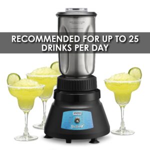 Waring Commercial Countertop Bar Blender, BevBasix™ Light Duty 1/2 HP with 32 oz Stainless Steel Container, Made in the USA, Professional Foodservice Use for Frozen Cocktail Drink, Dips, Smoothies