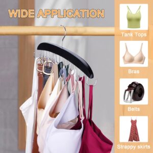 1PC Bra-Hanger-Space-Saving for Closet, Tank-Top-Hanger Stackable with 360°Rotating Hook,Closet-Organizer and Storage Hold Up 14 Bras-Camisoles-Ties-Swimsuits-Strappy-Dress