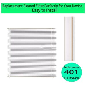 401 Replacement Filter Compatible with AprilAire 401 Space-Gard 2400 Air Conditioner Pleated Filter (2 Pack)