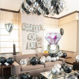 Bride or Die Bachelorette Party Decorations Till Death Do Us Part Backdrop Diamond Ring Balloon Bridal Shower Engagement Decoration Bachelorette Wedding Party Supplies