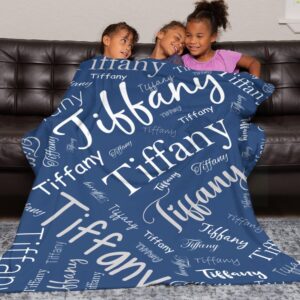 Esthqetic Personalized Blankets for Kids Adult Personalized Blankets with Names Custom Blanket with Name Flannel Throw Blanket for Christmas Mothers Fathers Valentines Day Gifts