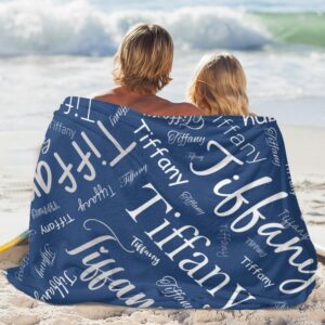 Esthqetic Personalized Blankets for Kids Adult Personalized Blankets with Names Custom Blanket with Name Flannel Throw Blanket for Christmas Mothers Fathers Valentines Day Gifts