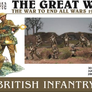 The Great War - British Infantry 1916-18 (30 Figures) Multi-Part Hard Plastic 28MM Figures