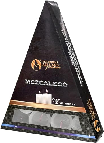 Aramo - Mezcalero Candle | 12 Pack Premium Quality Candles | Crafted in Mexico, Illuminating The World | Ideal for Home & Spiritual Use | Veladora Mezcalero