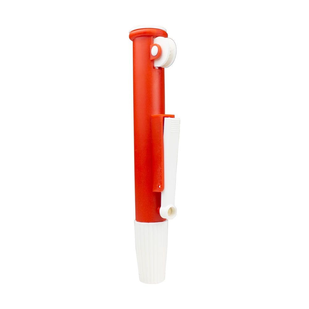 United Scientific™ Pipette Pumps,Scientific Pipette Pump 25ml, Red, for Disposable Plastic and Glass Pipettes