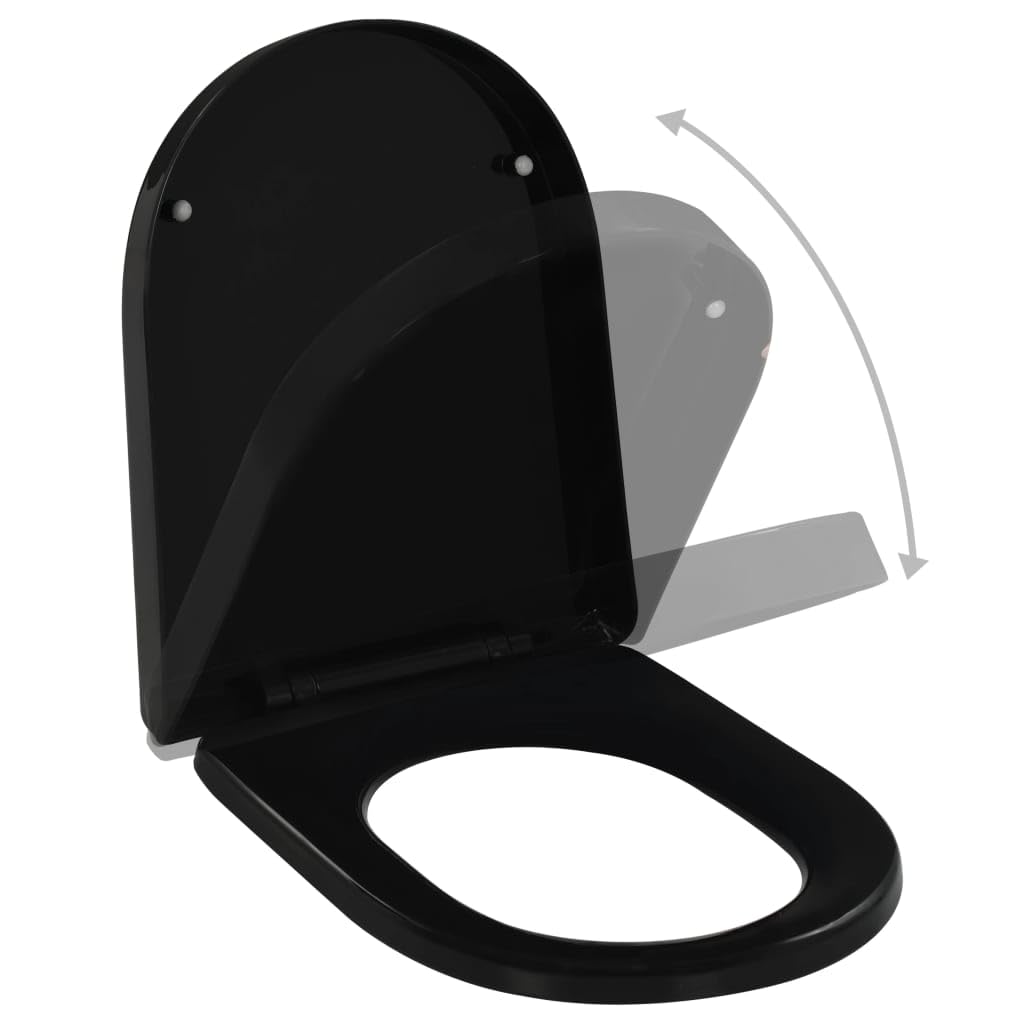 VRAXO Soft-close Toilet Seat with Quick-release Design Black,Toilet & Bidet Seats-2.95lbs