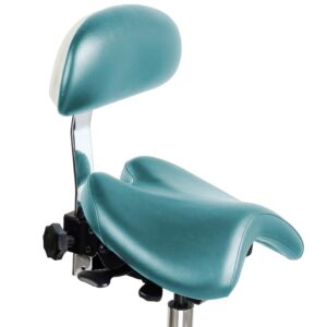 AmeriCan Goods Professional Rimostool Deluxe Sleek Saddle Series Dental Rolling Saddle Seat Cusion Chair for Doctor's Office (Cobalt)