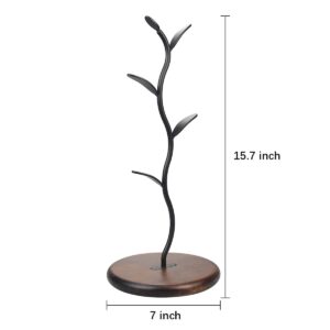 MW-NIHOLA Mug Holder Stand, Countertop Mug Tree, Coffee Pod Holder with Mug Rack, Coffee Counter Bar Accessory & Kitchen Organizer