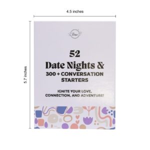 Dessie Couples Gift Ideas - 52 Pop-Open Date Night Ideas and 300+ Conversation Starters. Great Card Games for Couples, Men, Women. Boyfriend Gifts, Bride Gifts