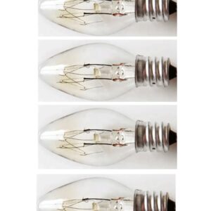 Clear Mini Night Light Bulb C7 Incandescent Soft White - 4 CT