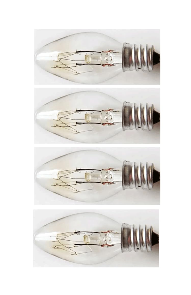 Clear Mini Night Light Bulb C7 Incandescent Soft White - 4 CT