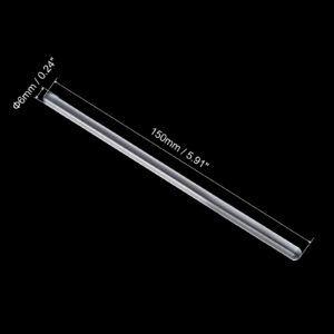 MECCANIXITY 3.3 Borosilicate Glass Stick 5.9" Length 6mm Dia Stir Rod Mixing Tools 4Pcs