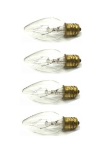 clear mini night light bulb c7 incandescent soft white - 4 ct