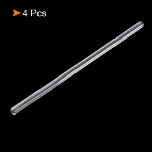 MECCANIXITY 3.3 Borosilicate Glass Stick 5.9" Length 6mm Dia Stir Rod Mixing Tools 4Pcs