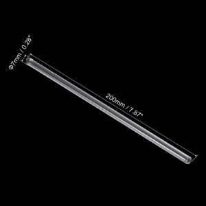 MECCANIXITY 3.3 Borosilicate Glass Stick 7.9" Length 7mm Dia Stir Rod Mixing Tools 4Pcs