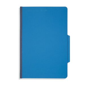 Blue Summit Classification Folders, Legal Size, 2 Dividers, Dark Blue – 10 Pack